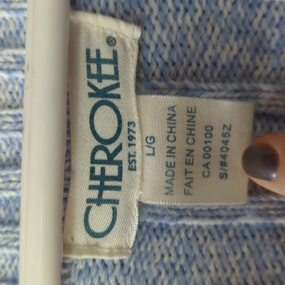 Cherokee Blue Knit Sweater - Picture 6 of 8